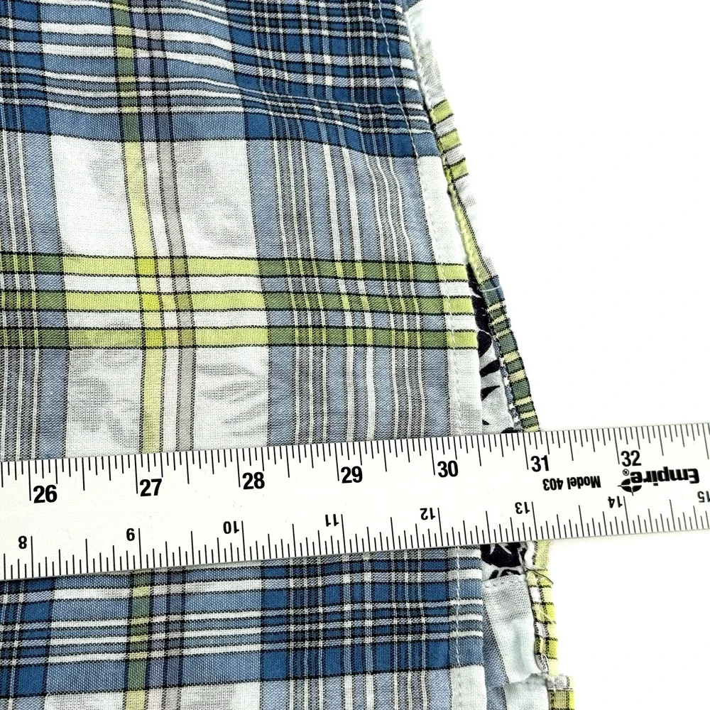 Tommy Bahama Mens XL Long Sleeve Plaid Inside Fabric Has Floral‎ Print Blue